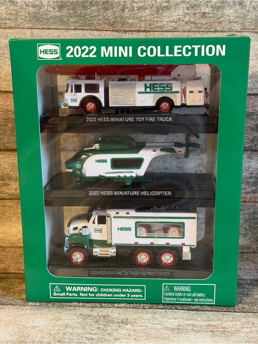 HESS 2022 Mini Collection Kids Toy Set - White & Green